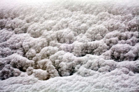 Melting snow on the road