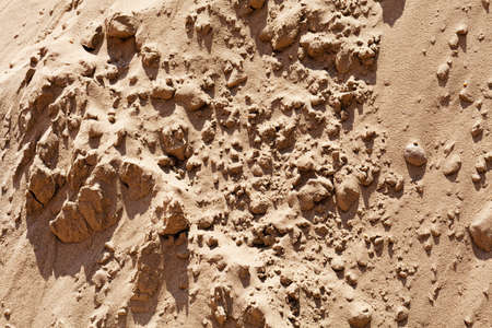 smaller sand in construction with gravel