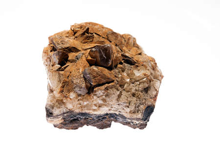 quarc mineral on the white background