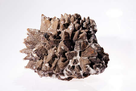 siderite on the white backgroundの写真素材