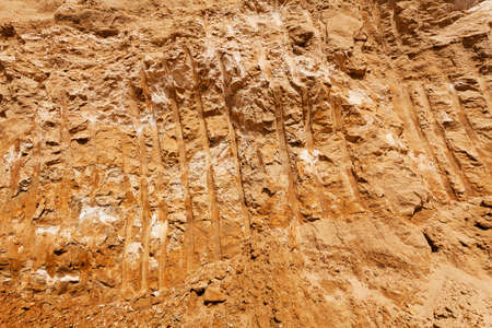 sand in construction with gravelの写真素材