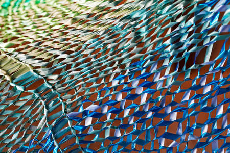 abstract blue and green light on a dark background, for blurred backgroundの写真素材