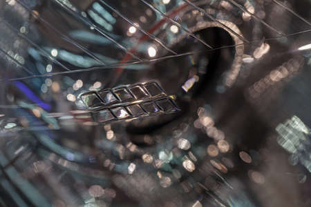 type headlights of the vehicle with abstract efect, note shallow depth of field