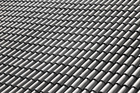 red roof tiles to cover the houseの写真素材