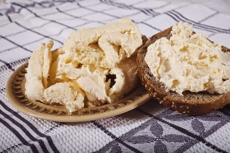 lactic cream for breakfast or dinnerの写真素材