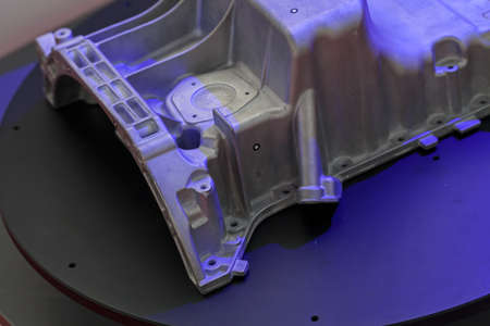 parts of machinery for the construction industry, note shallow depth of field