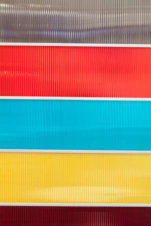 lexan in various colors, note shallow depth of fieldの写真素材