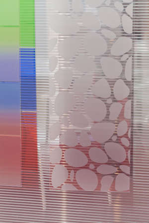 lexan in various colors, note shallow depth of fieldの写真素材