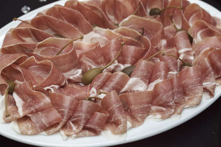 prosciutto served as an appetizerの写真素材