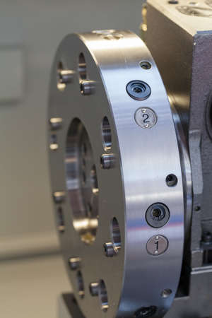 part of the machine for manufacturing , note shallow depth of fieldの写真素材