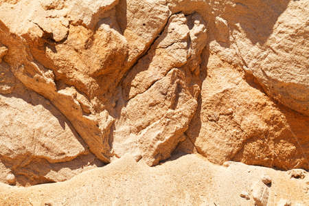 a pile of sand for industry, note shallow depth of fieldの写真素材