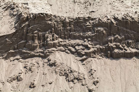a pile of sand for industry, note shallow depth of field