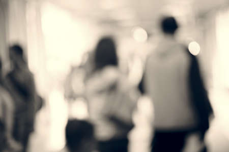 shadows and silhouettes in shopping center , for blurred backgroundの写真素材