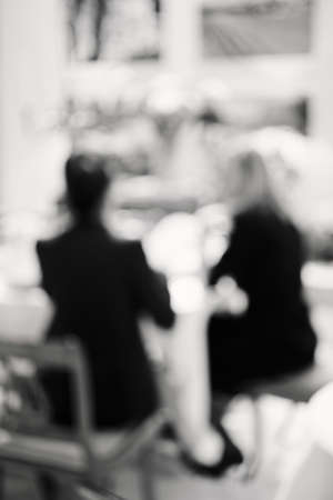 shadows and silhouettes two women , for blurred backgroundの写真素材