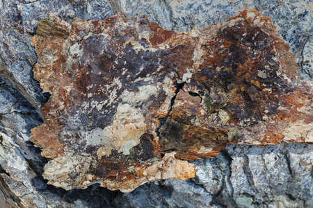 part of the stone wall with a beautiful natural patterns, note shallow depth of fieldの写真素材