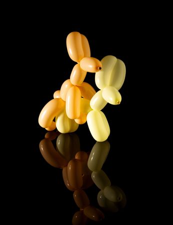 Two balloon dogs matingの写真素材