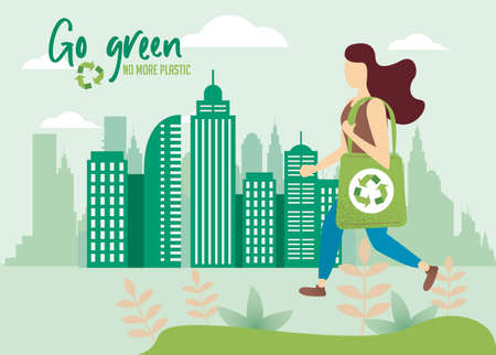 Ecology Background, earth, green worldのイラスト素材