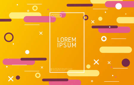 Minimalistic pattern, background, colorfull, banner, flat, illustration