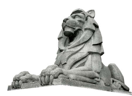 Lion Statue looking leftの写真素材