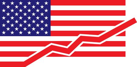 American Flag  growthのイラスト素材