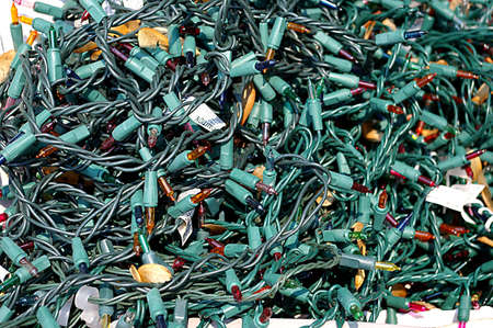 tangled lightsの写真素材