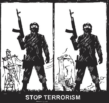 stop terrorismの写真素材