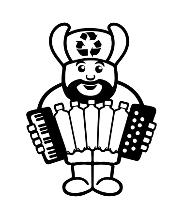 plastic bottle recycleのイラスト素材