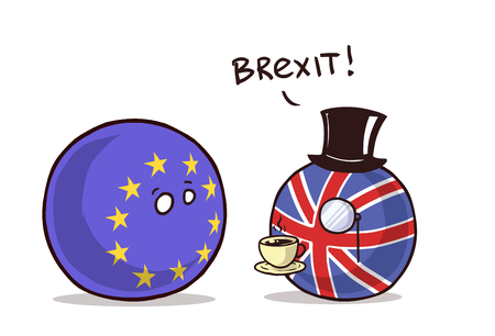 Brexit eu exitのイラスト素材
