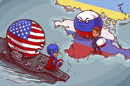 Crimea with Russiaのイラスト素材