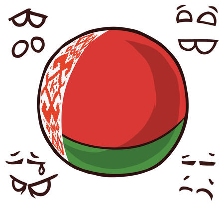 country ball belarusのイラスト素材