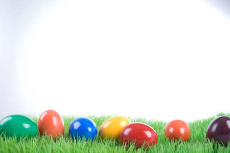 easter eggsの写真素材