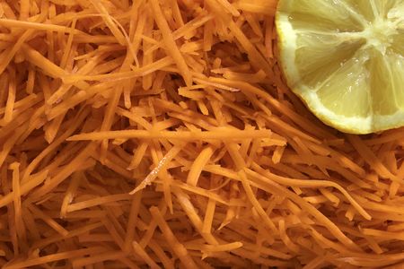 julienne carrots saladの写真素材