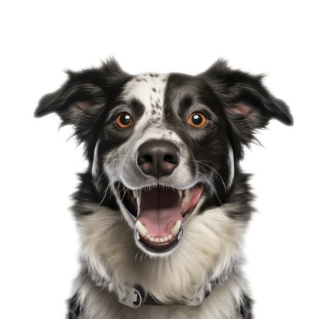 collection of dogs. Joyful facial expression. transparent background. Generative AIの素材