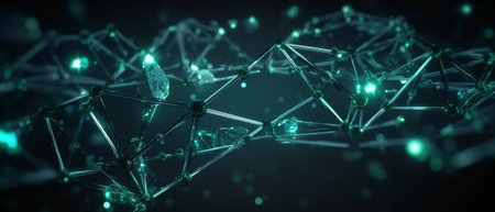 scientific abstract background. Generative AIの素材