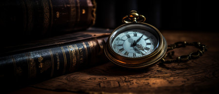 Antique pocket watch. Generative AIの素材
