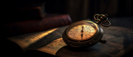 Antique pocket watch. Generative AIの素材