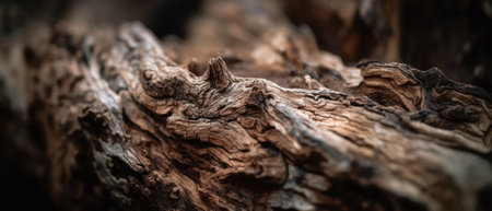 Textured surface of tree bark. Generative AIの素材
