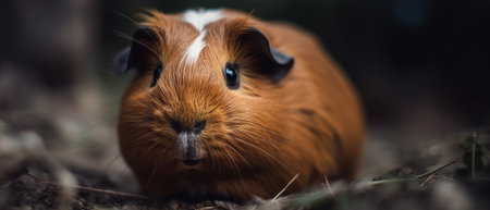 Cute and adorable guinea pig. Generative AIの素材