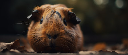 Cute and adorable guinea pig. Generative AIの素材