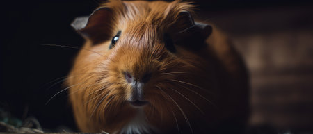 Cute and adorable guinea pig. Generative AIの素材