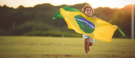 Brazil independence day. Generative AIの素材