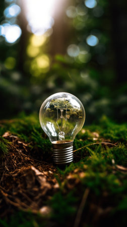 Concept of recycling and saving energy. Generative AIの素材