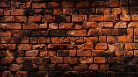 Red brick wall texture. Generative AIの素材