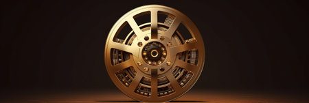 stained glass film and reels. Generative AIの素材