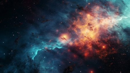 Abstract galactic background. Generative AIの素材