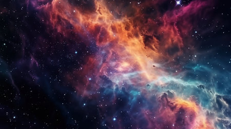 Abstract galactic background. Generative AIの素材