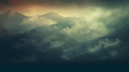 Abstract landscape background texture. Generative AIの素材