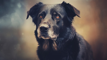 Dog vintage background. Generative AIの素材