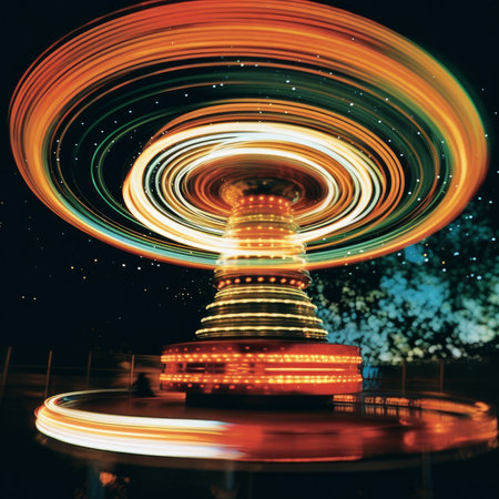 round about. Feeling of joy and movement. Generative AIの素材