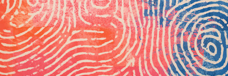 Abstract background of fingerprint on paper. Generative AIの素材